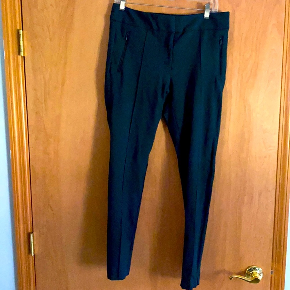 Deep Teal Ponte Matchstick pants , Loft , 10 🦚
